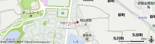 奈良県大和郡山市矢田町5443周辺の地図