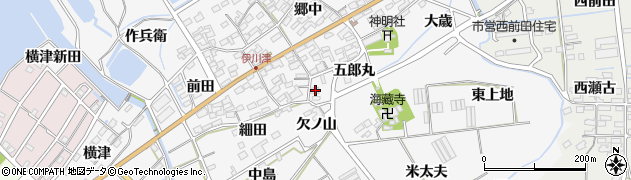 愛知県田原市伊川津町上地1周辺の地図