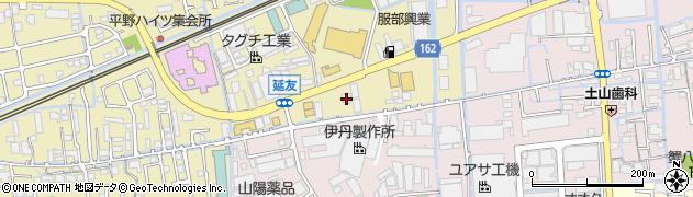 ピュアクリーニング岡山　平野工場周辺の地図