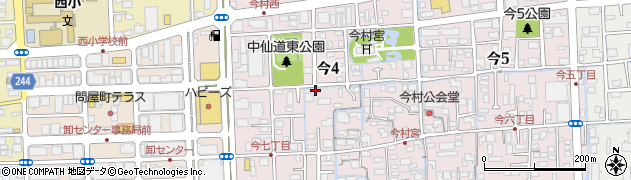 岡山県岡山市北区今4丁目周辺の地図