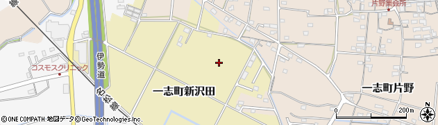 三重県津市一志町新沢田周辺の地図