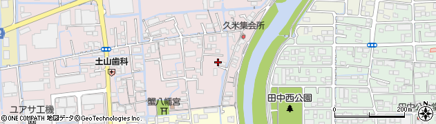 岡山県岡山市北区久米112周辺の地図