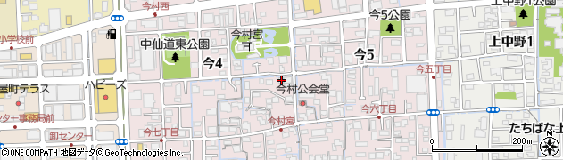 岡山県岡山市北区今4丁目4-8周辺の地図