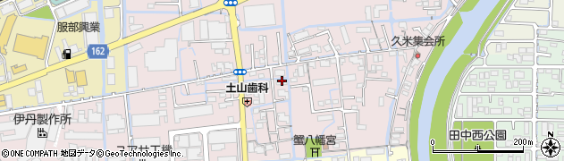 岡山県岡山市北区久米21周辺の地図