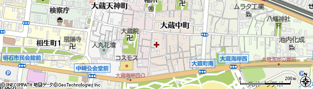 兵庫県明石市大蔵中町14周辺の地図