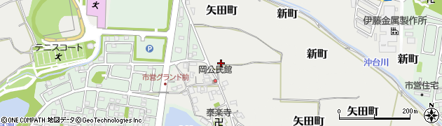 奈良県大和郡山市矢田町1291周辺の地図