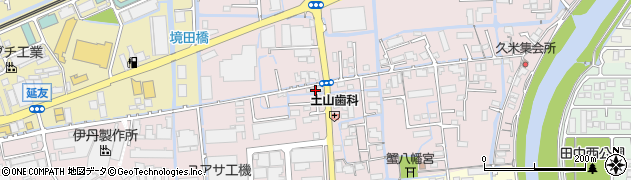 岡山県岡山市北区久米18周辺の地図