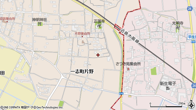〒515-2511 三重県津市一志町片野の地図