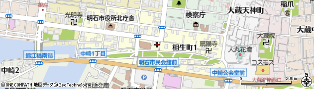 兵庫県明石市相生町周辺の地図