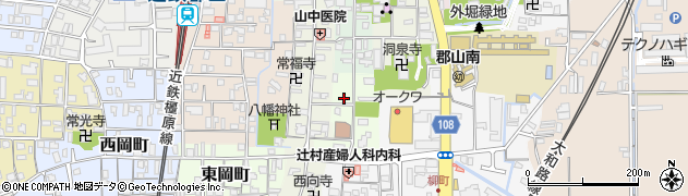奈良県大和郡山市南大工町3周辺の地図