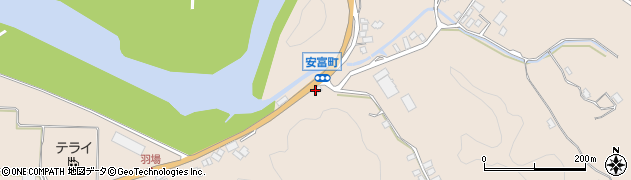 島根県益田市安富町1341周辺の地図