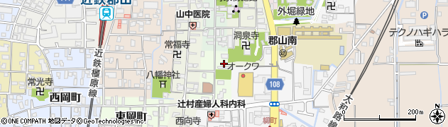 奈良県大和郡山市南大工町周辺の地図
