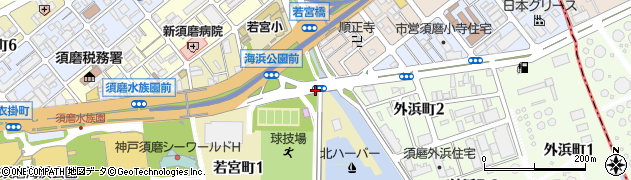 須磨港北周辺の地図