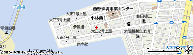 丸三海運株式会社　経理部周辺の地図