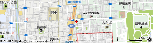 慶生会巽東訪問看護ステーション周辺の地図