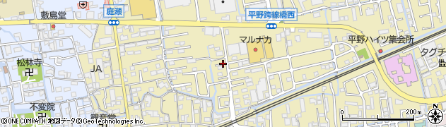 岡山県岡山市北区平野周辺の地図