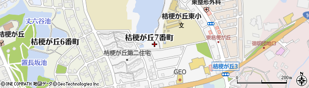 三重県名張市桔梗が丘７番町周辺の地図