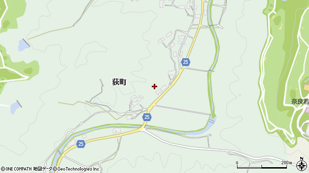 〒632-0103 奈良県奈良市荻町の地図