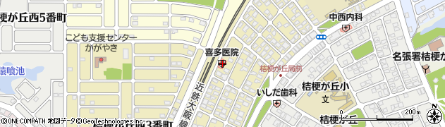 喜多医院周辺の地図