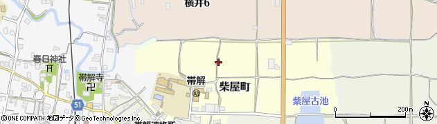 奈良県奈良市柴屋町周辺の地図