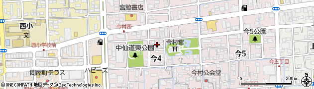 岡山県岡山市北区今4丁目7周辺の地図