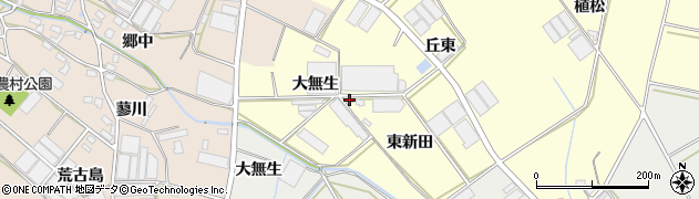 愛知県田原市神戸町大無生138周辺の地図