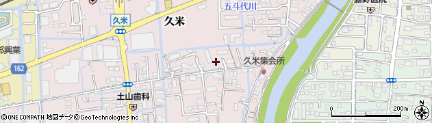 岡山県岡山市北区久米144周辺の地図