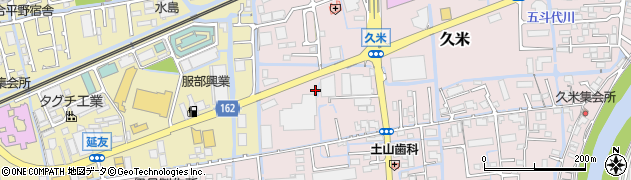 岡山県岡山市北区久米170周辺の地図