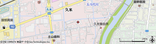 岡山県岡山市北区久米146周辺の地図