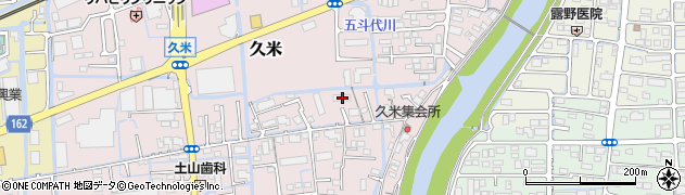 岡山県岡山市北区久米142周辺の地図