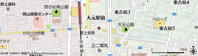 酔虎伝 大元店周辺の地図