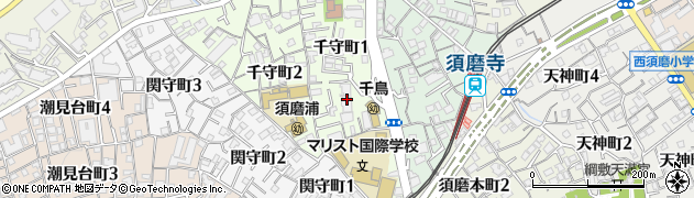 リーデンススクエア須磨周辺の地図