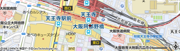 餃子工房 ちびすけ 阿倍野橋店周辺の地図