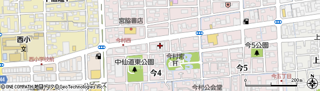 岡山県岡山市北区今4丁目8周辺の地図