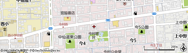 岡山県岡山市北区今4丁目2周辺の地図
