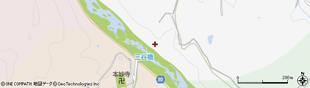 名張川周辺の地図