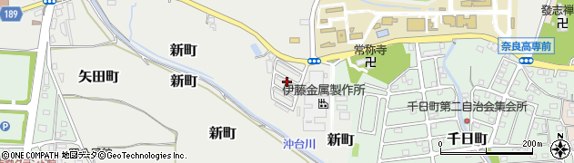 奈良県大和郡山市矢田町4842周辺の地図