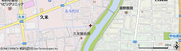 岡山県岡山市北区久米128周辺の地図