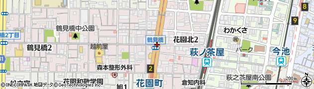 鶴見橋周辺の地図