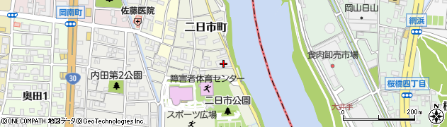岡山県岡山市北区二日市町62周辺の地図