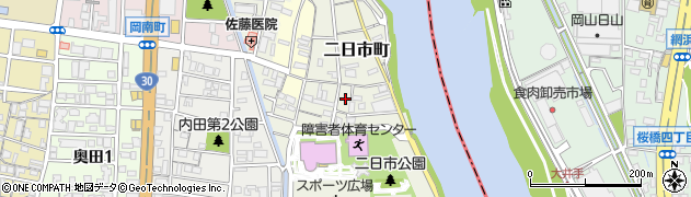 岡山県岡山市北区二日市町202周辺の地図
