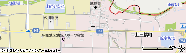奈良県大和郡山市上三橋町234周辺の地図
