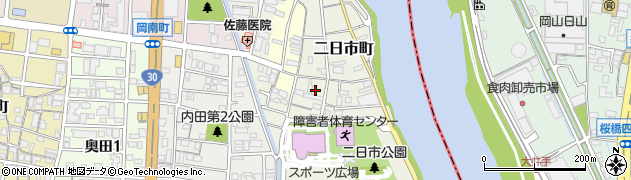 岡山県岡山市北区二日市町232周辺の地図