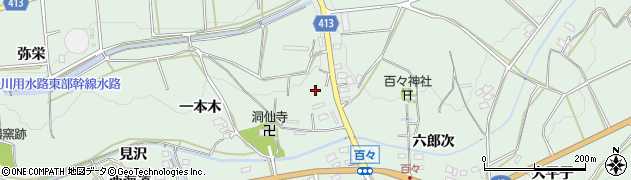 愛知県田原市六連町一本木周辺の地図