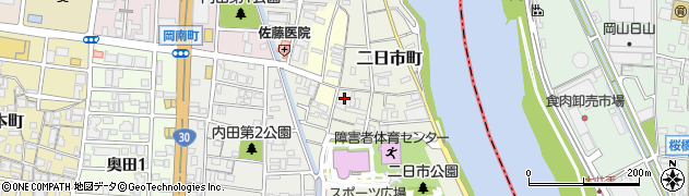 岡山県岡山市北区二日市町304周辺の地図
