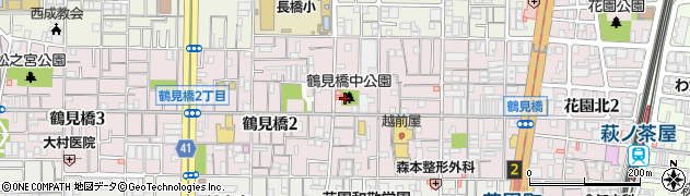 鶴見橋中公園周辺の地図