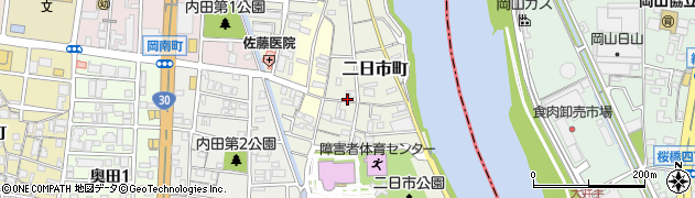 岡山県岡山市北区二日市町253周辺の地図