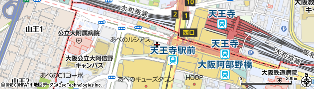 ＴＢＣ天王寺駅前店周辺の地図
