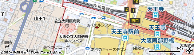信州そば処そじ坊 あべのルシアス店周辺の地図