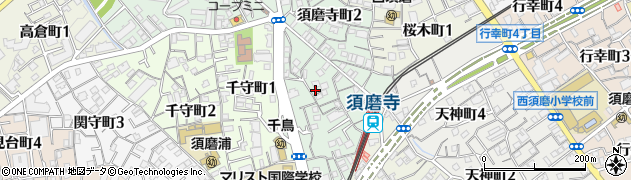 シャトレー須磨周辺の地図